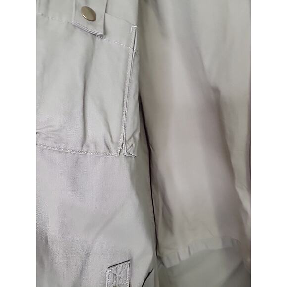 DULUTH TRADING CO Fire Hose Presentation Khaki Elbow Patch Blazer Size L Tall - Picture 6 of 11